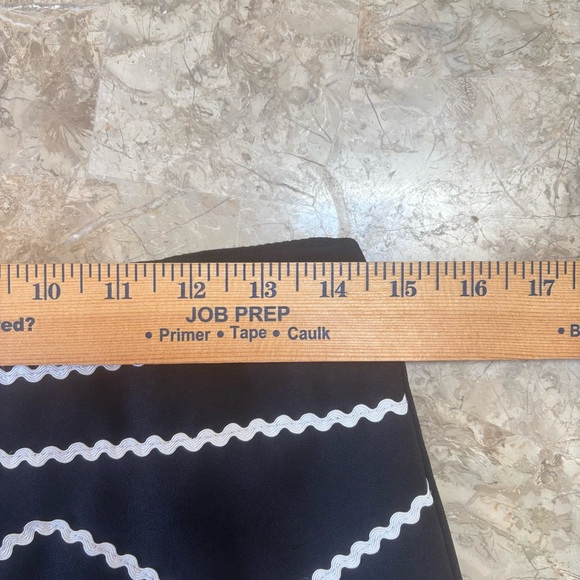 Fina Moça Black & White Ric Rac Retro Flounce Skirt Size 40 (approx. US 8) Artsy - Picture 12 of 15